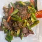 Best Sautéed Beef w. Asparagus Spicy Basil & Chili in Adams, MA